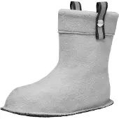 Ladeheid Damen Wärmende Stiefelsocken Gummistiefel Innenschuh (Grau, 36/37)