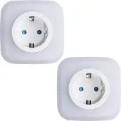SEBSON 2x LED Nachtlicht Steckerleuchte Dämmerungssensor mit USB-C