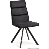 58 aufm Kessel Esszimmerstuhl drehbar (2er-Set) Dessa 47x92x60 Schwarz/Anthrazit