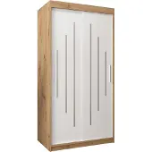 MEBLE KRYSPOL Kleiderschrank, Schiebetürenschrank Schlafzimmer, Schrank YORK 100 cm