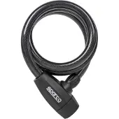 Sparco eMobility Kabelschloss SE801BK 12mm 1200mm Zink Messing Stahl PVC