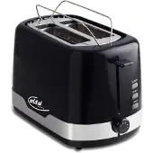 Elta Toaster Cool Touch 7 Bräunungsstufen auftauen aufwärmen Blackline