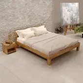 Krok Wood Massivholzbett Julia in Eiche 90 x 200 cm