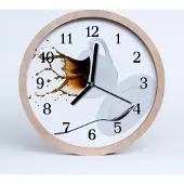 Tulup Holzuhr 20fi cm wanduhr - Kaffeetasse Küche