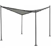 Gartentrends Pavillon >Berlino< in grau, hellgrau - 300x270x300 (BxHxT)