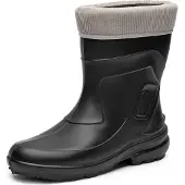 Ladeheid Damen Thermo Eva Gummistiefel federleicht LA-800-2017 (Schwarz/Grau, 42)