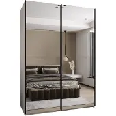 MEBLE KRYSPOL LUX 2 Schrank - 245,5x180x64cm - Weiß, Artisan, Schwarz