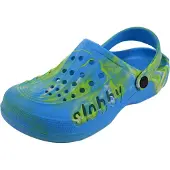 Alb Trade Damen Gartenclogs Farbe: Flambiert Blau Größe 38