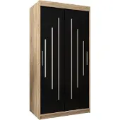 MEBLE KRYSPOL Kleiderschrank, Schiebetürenschrank Schlafzimmer, Schrank YORK 100 cm