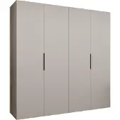 MEBLE KRYSPOL , Kleiderschrank, Schrank 200 cmx202x52, Kaschmir, Schwarz