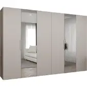 MEBLE KRYSPOL , Kleiderschrank, Schrank 300 cmx202x52, Kaschmir, Kaschmir