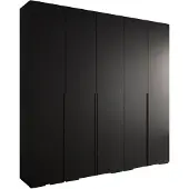 MEBLE KRYSPOL Inova 1 Schrank - 236,7x250x47cm - Schwarz Schwarz Schwarz