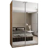 MEBLE KRYSPOL LUX 2 Schrank - 245,5x150x64cm - Artisan, Artisan, Silber