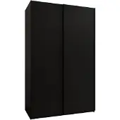 MEBLE KRYSPOL LUX 1 Kleiderschrank - 245,5x160x64cm - Schwarz, Schwarz, Schwarz