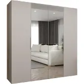 MEBLE KRYSPOL , Kleiderschrank, Schrank 200 cmx202x52, Kaschmir, Kaschmir