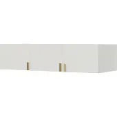 Mzm24 Aufsatz für Schrank Napoli 3D 150 Weiß (schwarzer oder goldener Griff)