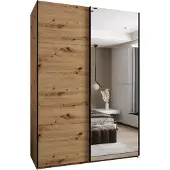MEBLE KRYSPOL LUX 3 Schrank - 245,5x180x64cm - Artisan, Artisan, Schwarz