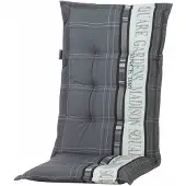 Gartentrends Sitzauflage >Madison Garden< in grau - 123x8x50 (BxHxT)