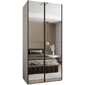 MEBLE KRYSPOL LUX 2 Schrank - 245,5x100x64cm - Weiß, Artisan, Schwarz