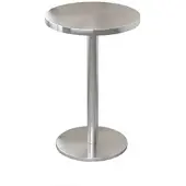 Muxing Gastronomie-Edelstahltisch für Bar und Restaurant – Stabile Ausführung – Runder Tisch Ø50×75cm【BXG-HY50】