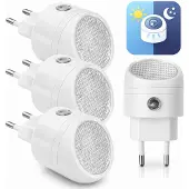 My-goodbuy24 LED Nachtlicht 3er Set Steckdose Nachtlampe Babylicht Sensor Dämmerungssensor