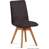 58 aufm Kessel Esszimmerstuhl drehbar (2er-Set) Donni 47x92x60 Eiche geölt/Espresso
