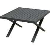 Outdoor Loungetisch bali LBH 72x72x43 cm grau Outdoortisch