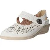 Donna Andrea Slipper/Kletthalbschuh luftdurchlässig (durchbrochenes/geflochtenes Obermaterial) F27S5-27-WH
