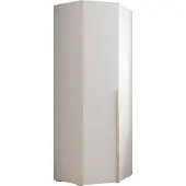 MEBLE KRYSPOL Inova 1 Eckschrank, 236,7x81,7x47cm - Weiß, Gold