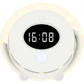 Northpoint LED Lampe Digitaluhr Bewegungsmelder Nachtlicht Touch Steuerung Aufhängung 500mAh Akku