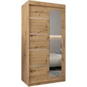 MEBLE KRYSPOL Promo 2100 Schlafzimmerschrank zwei Schiebetüren - Artisan