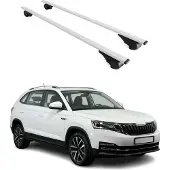 Omac Dachträger Grundtäger für Skoda Kamiq 2019-2025 75kg Metall Silber 2 tlg