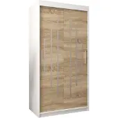 MEBLE KRYSPOL Kleiderschrank, Schiebetürenschrank Schlafzimmer, Schrank YORK 100 cm