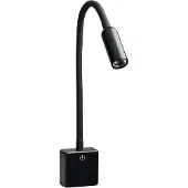 SEBSON LED Steckdosenlampe dimmbar schwarz, Steckerlampe 4W flexibel Leselampe Leuchte