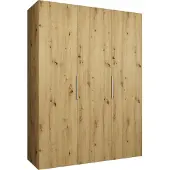 MEBLE KRYSPOL , Kleiderschrank, Schrank 150 cmx202x52, Artisan Eiche, Kaschmir