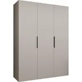 MEBLE KRYSPOL , Kleiderschrank, Schrank 150 cmx202x52, Kaschmir, Schwarz