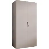 MEBLE KRYSPOL Schrank 100x202x52 cm mit Kleiderstange, 2xTür, SANDI, Kaschmir, Griff Kaschmir