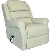 Abc HOME | Sessel | Polyurethan| creme | Fernbedienung | elektrisch | Aufstehfunktion | Liegefunktion | Heizfunktion