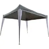 Bv-vertrieb.de Gartenpavillonzelt Pavillon 3x3m Farbe grau