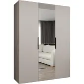 MEBLE KRYSPOL , Kleiderschrank, Schrank 150 cmx202x52, Kaschmir, Schwarz