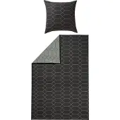 Redbest Wendebettwäsche anthrazit 1x 155x200 cm + 1x 80x80 cm