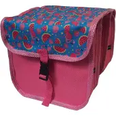 Aves-24 FAHRRADTASCHE Fahrrad 20-26'' Kinder Satteltasche Doppel 51 - Midi - Flamingos