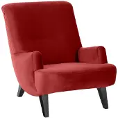 58 aufm Kessel Sessel Kajsa 71x80x101 Bezug Samtvelours Buche schwarz/ziegel