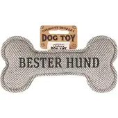 History & Heraldry GmbH Quietschender Hunde Knochen form-Hundespielzeug Bester Hund -grey