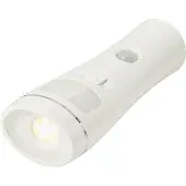Northpoint 2er-Set LED Steckdosen Nachtlicht Taschenlampe Weiß Bewegungsmelder Induktionsladung Rund