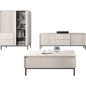 Mirjan 24 Wohnzimmer-Set Ozmi V, Wohnzimmer vom Hersteller (Farbe: Cashmere)