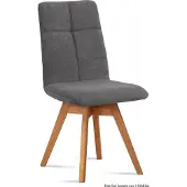 58 aufm Kessel Esszimmerstuhl drehbar (4er-Set) Dorea 47x92x60 Eiche geölt/Grau