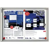 Franken Schaukasten x-tra!Line 2 x DIN A4 Innenbereich magnethaftende und trocken