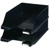 HAN Ablagekorb XXL, Kunststoff, 2 Stück, schwarz