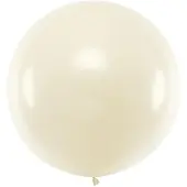 Party Deco Luftballon Gross Metallic 1 m, Pearl